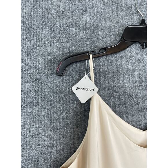 Wantschun Camisole Women's 1X Silky Shining Cream - Picture 3 of 10